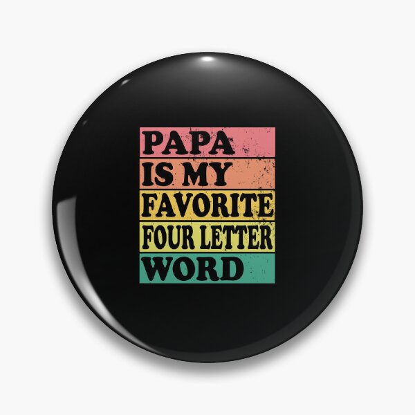 Item preview, Papa Is My Favorite Four Letter Word Vintage Sunset Tier designed and sold by DPlumDesign.