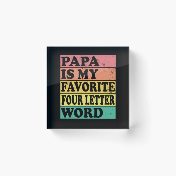 Item preview, Papa Is My Favorite Four Letter Word Vintage Sunset Tier designed and sold by DPlumDesign.