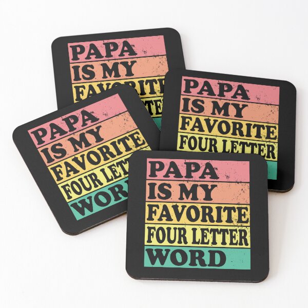 Item preview, Papa Is My Favorite Four Letter Word Vintage Sunset Tier designed and sold by DPlumDesign.