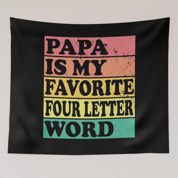 Item preview, Papa Is My Favorite Four Letter Word Vintage Sunset Tier designed and sold by DPlumDesign.