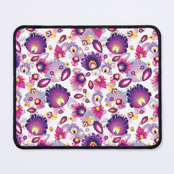 Item preview, Beautiful purple folk flowers pattern designed and sold by FK-UK.