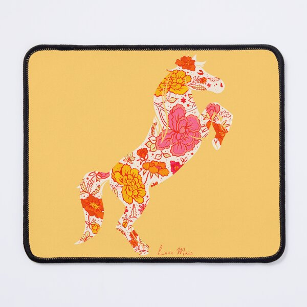 Item preview, Rearing horse flower silhouette - TexMex designed and sold by LanaMaesDesign.