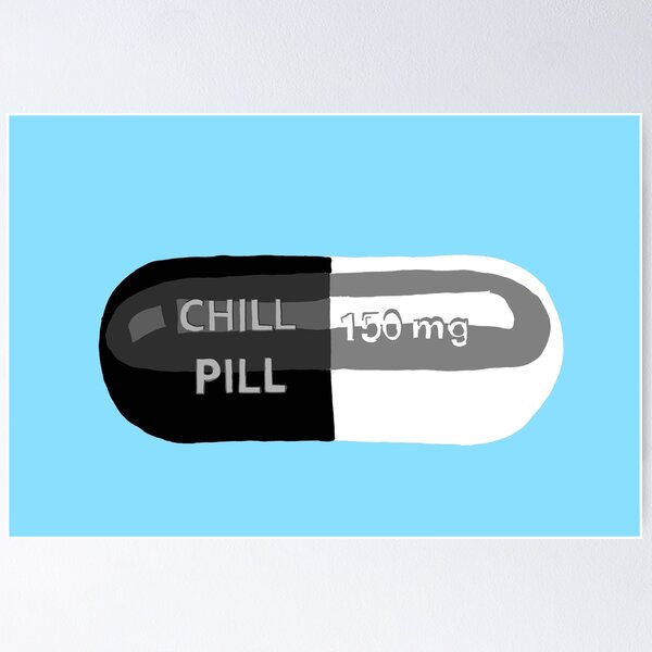 Item preview, Black Chill Pill Blue designed and sold by JaymieMetz.