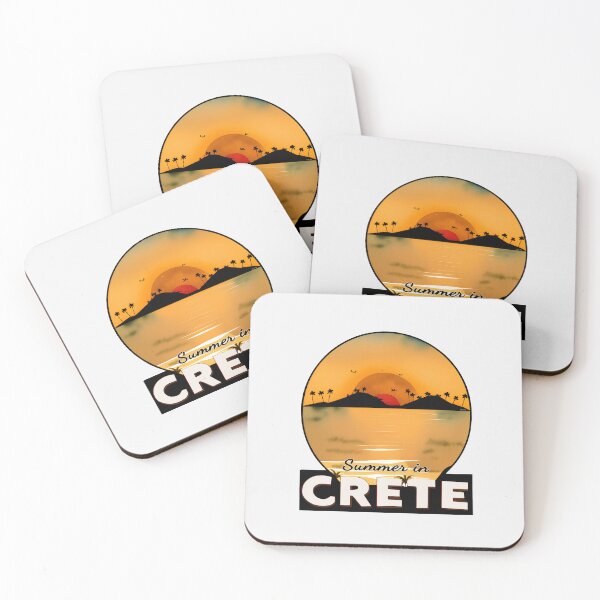 Item preview, "Summer in Crete v2" Show Your Love for Crete with a Unique Retro Vintage style Design designed and sold by nicpa-art.