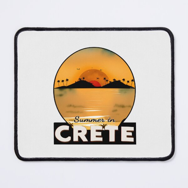 Item preview, "Summer in Crete v2" Show Your Love for Crete with a Unique Retro Vintage style Design designed and sold by nicpa-art.