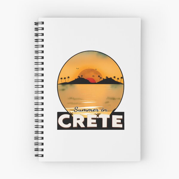 Item preview, "Summer in Crete v2" Show Your Love for Crete with a Unique Retro Vintage style Design designed and sold by nicpa-art.