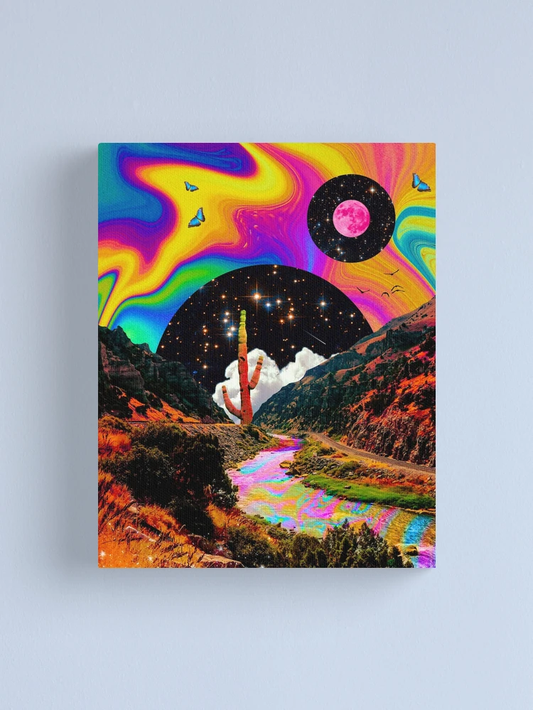 Psychedelic Art Magic Canvas Print by Moonwalk - Fy