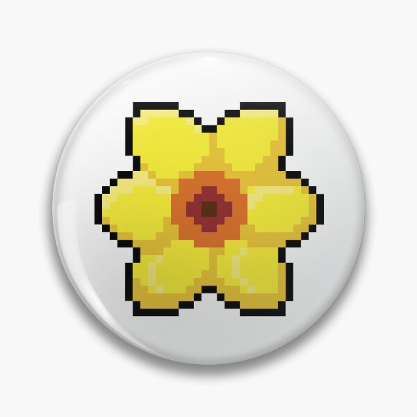 Item preview, Daffodil Flower Pixel Art designed and sold by Pixelification.