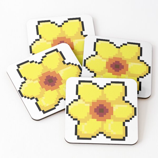 Item preview, Daffodil Flower Pixel Art designed and sold by Pixelification.