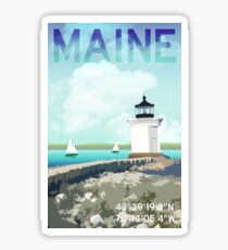 Bug Light Portland Maine Sticker