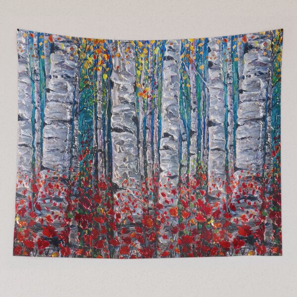 Item preview, Aspen Grove Somewhere Palette Knife Painting II designed and sold by Rocky Mountain Artistry.