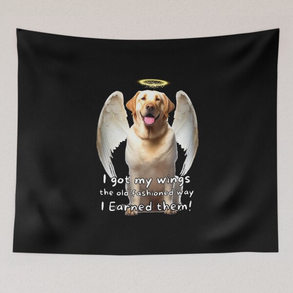 Item preview, Angel dogs - Labrador Retriever (cream) designed and sold by SteampunkMoai.
