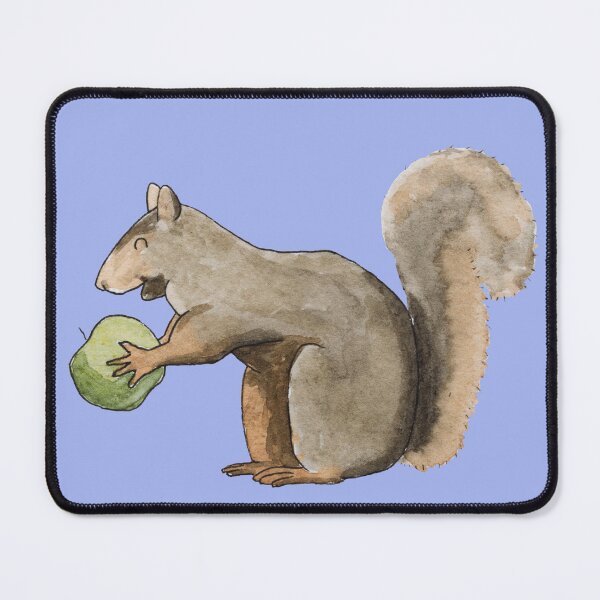 Item preview, Happy Squirrel Apple Snack Watercolour Light designed and sold by Nicky Rollings.