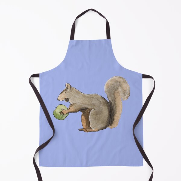 Item preview, Happy Squirrel Apple Snack Watercolour Light designed and sold by Nicky Rollings.