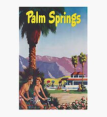Palm Springs, California Retro Vintage Poster Photographic Print
