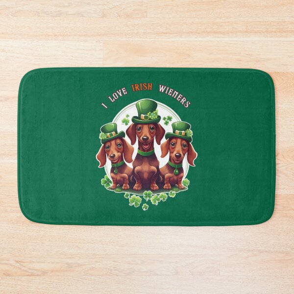 Item preview, Saint Patrick's Day Irish Dachshund Shamrock Wiener Dog designed and sold by ThePetozoicEra.