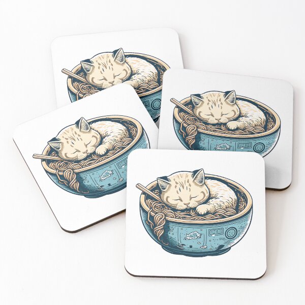 Item preview, Cat on ramen pot designed and sold by Diego Alvarez.