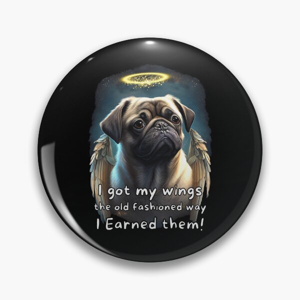 Item preview, Angel dogs - Pug designed and sold by SteampunkMoai.