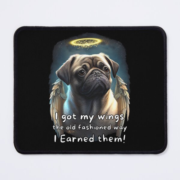 Item preview, Angel dogs - Pug designed and sold by SteampunkMoai.
