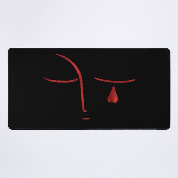 Item preview, Love tears red heart crying on black background designed and sold by IULIART.
