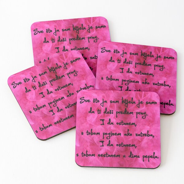 Item preview, Lyrics - Sve što ja sam htjela je samo da ti duši pređem prag i da ostanem s tobom poginem ako zatreba i da ostanem s tobom nestanem u dimu pepela (Mrvica) designed and sold by Marija Barisic.