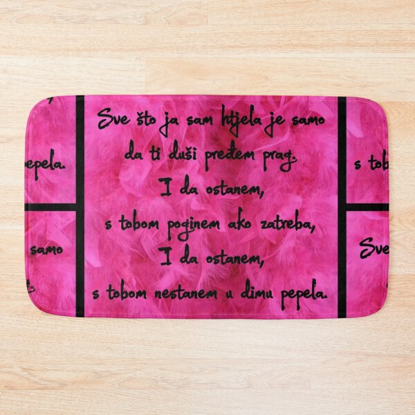 Item preview, Lyrics - Sve što ja sam htjela je samo da ti duši pređem prag i da ostanem s tobom poginem ako zatreba i da ostanem s tobom nestanem u dimu pepela (Mrvica) designed and sold by Marija Barisic.