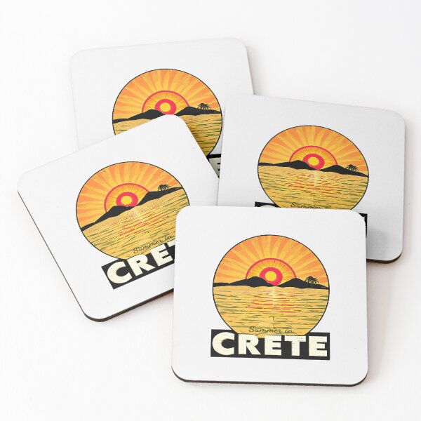 Item preview, "Summer in Crete v4" Show Your Love for Crete with a Unique Retro Vintage style Design designed and sold by nicpa-art.