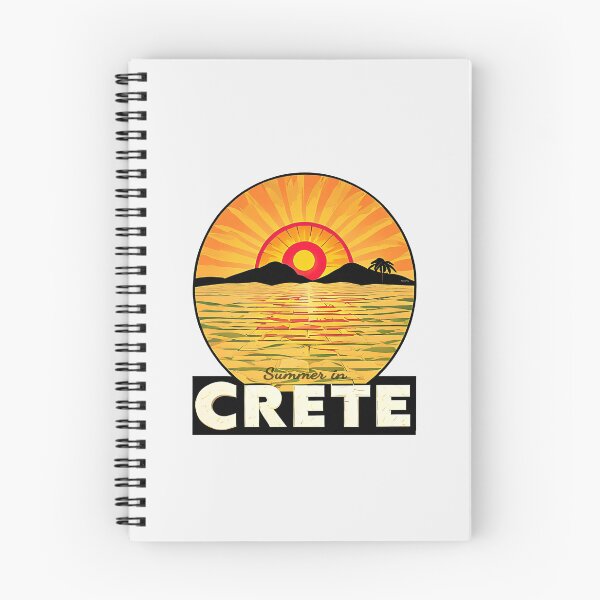 Item preview, "Summer in Crete v4" Show Your Love for Crete with a Unique Retro Vintage style Design designed and sold by nicpa-art.