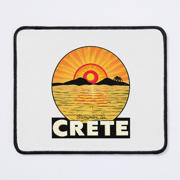 Item preview, "Summer in Crete v4" Show Your Love for Crete with a Unique Retro Vintage style Design designed and sold by nicpa-art.