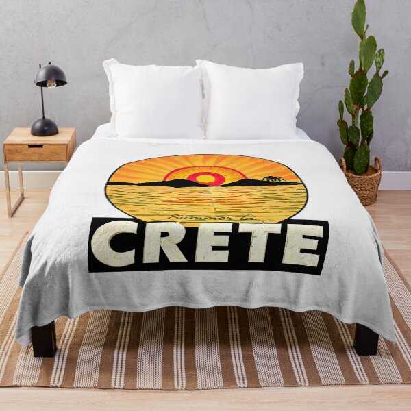 Item preview, "Summer in Crete v4" Show Your Love for Crete with a Unique Retro Vintage style Design designed and sold by nicpa-art.
