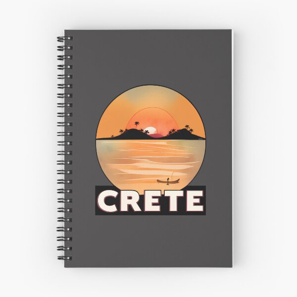 Item preview, "Summer in Crete v3" Show Your Love for Crete with a Unique Retro Vintage style Design designed and sold by nicpa-art.