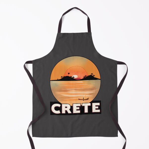 Item preview, "Summer in Crete v3" Show Your Love for Crete with a Unique Retro Vintage style Design designed and sold by nicpa-art.