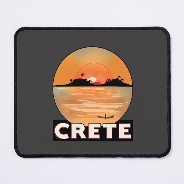 Item preview, "Summer in Crete v3" Show Your Love for Crete with a Unique Retro Vintage style Design designed and sold by nicpa-art.