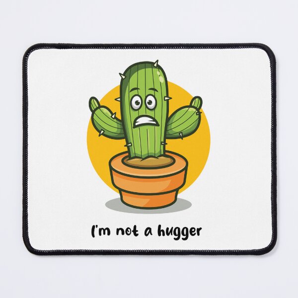 Item preview, Not a hugger cactus (on light colors) designed and sold by messy-nessie.