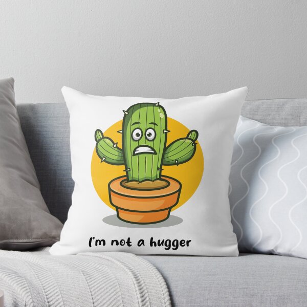 Item preview, Not a hugger cactus (on light colors) designed and sold by messy-nessie.