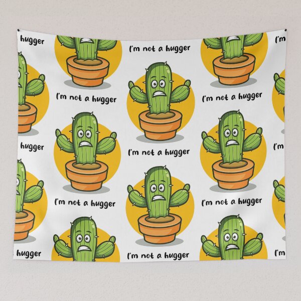 Item preview, Not a hugger cactus (on light colors) designed and sold by messy-nessie.
