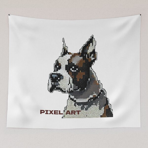 Item preview, Pixel Art Dog  with funny cute decorative dog for dog lovers designed and sold by RSDESIGNSteam.