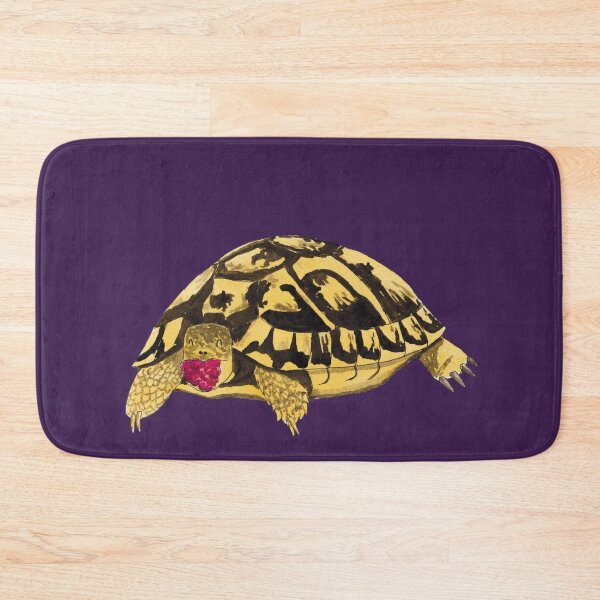 Item preview, Tortoise Turtle Eating Raspberry Watercolour Dark designed and sold by Nicky Rollings.