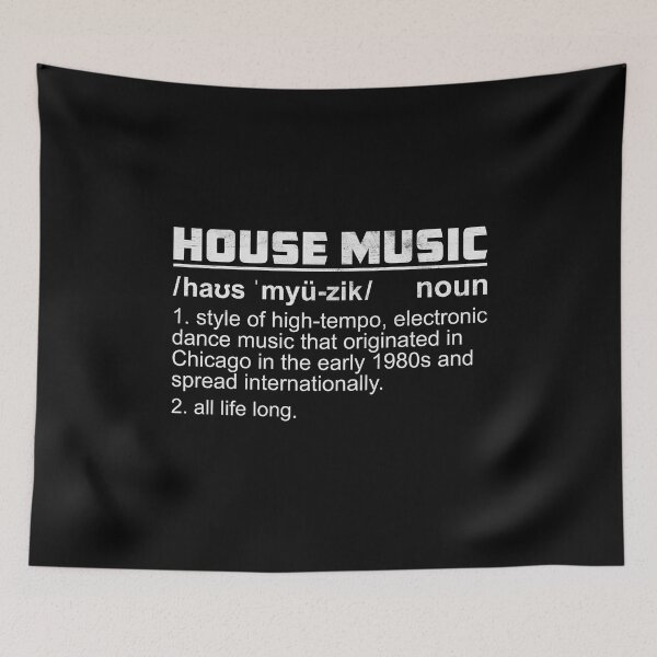 Item preview, House Music Definition EDM DJ Rave designed and sold by mBshirts.