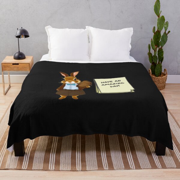 Item preview, Lazy bunny T-Shirts for Sale, have an amazing day rabbit cute pet lovers, designed and sold by Kevchu1616.