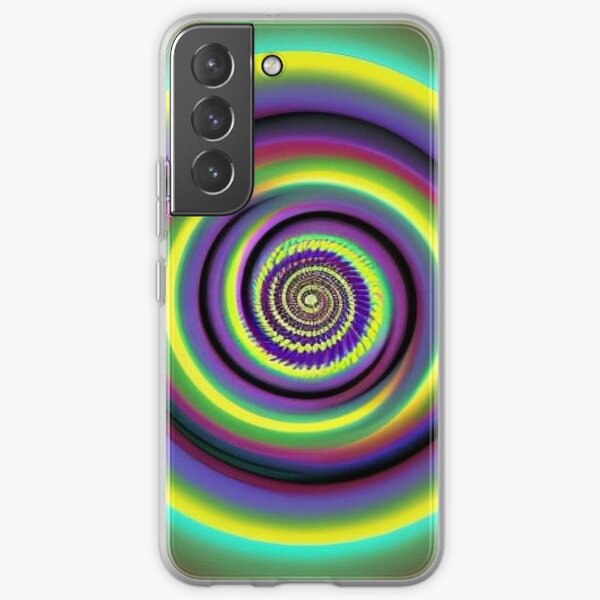 Optical illusion, visual illusion, surreal, rainbow, spiral Samsung Galaxy Soft Case