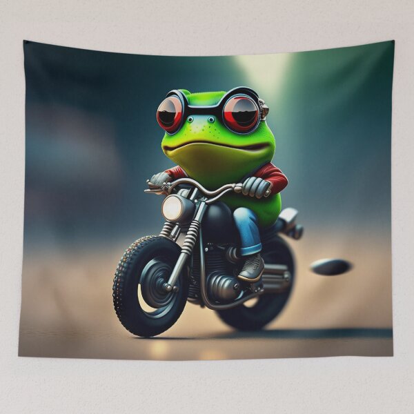 Item preview, Crazy Frog Ride A Motorcycle designed and sold by ChibiMavis.