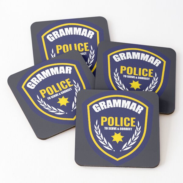 Item preview, Grammar Police Badge designed and sold by Socmedtech.