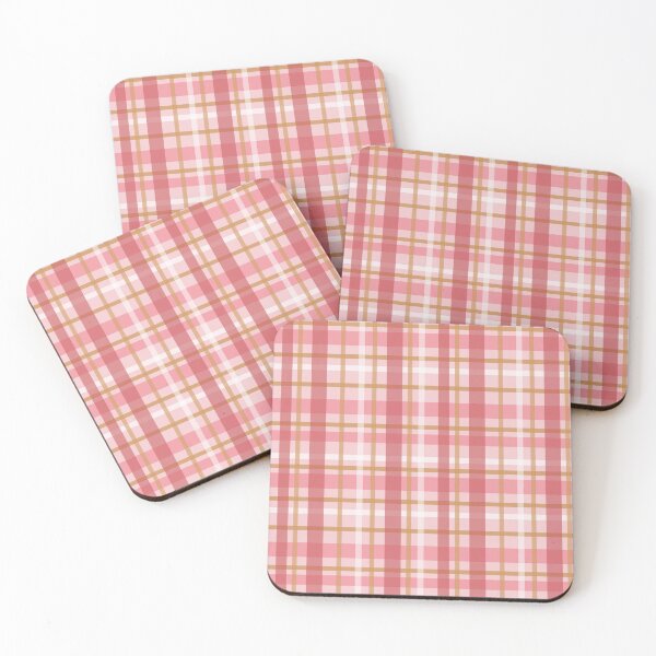 Item preview, Pastel Pink Tartan Plaid Stripes Pattern designed and sold by Lavender Mint Graphics.