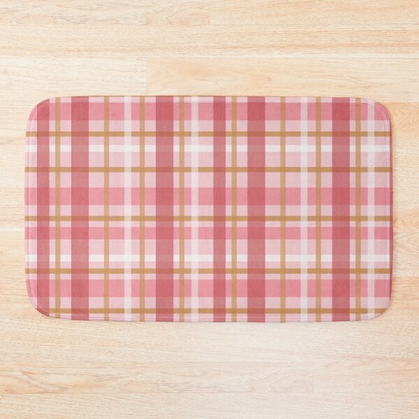 Item preview, Pastel Pink Tartan Plaid Stripes Pattern designed and sold by Lavender Mint Graphics.