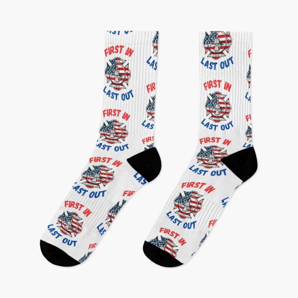 Item preview, First In Last Out, Firefighter, Fireman, Hero, Heroes, Fire Department, Firemen, Firefighter Love, Proud Firefighter, Firefighter Super Hero, Firefighter Husband, Firefighter Boyfriend designed and sold by CreativeBuys.