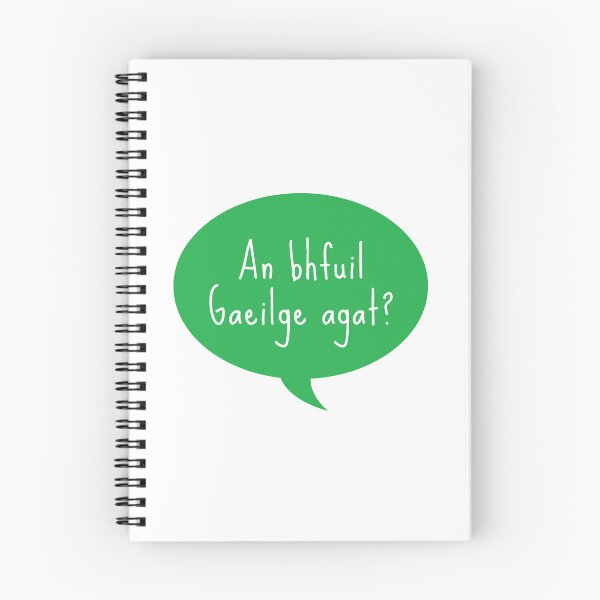 Item preview, An Bhfuil Gaeilge Agat Irish Language Speech Bubble designed and sold by Irishprints.
