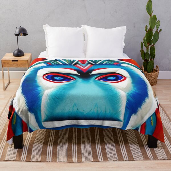 Item preview, Tribal Blue Monkey designed and sold by itzbart.