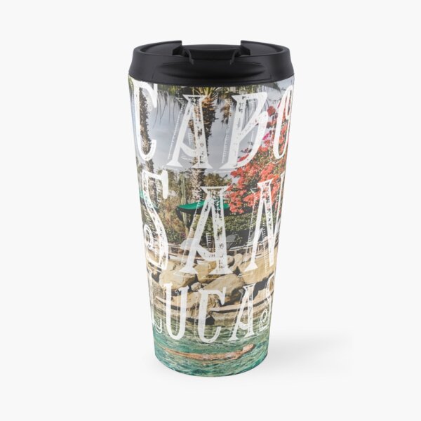 Cabo San Lucas Typography Print Travel Mug
