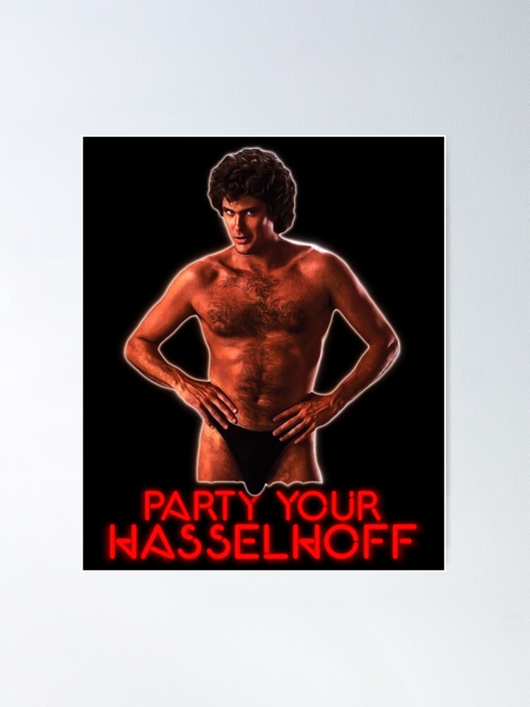 David Hasselhoff posa en un póster de disfraz de socorrista